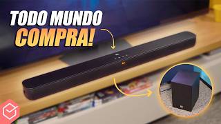 POR QUE todo mundo COMPRA essa NOVA SOUNDBAR com SUBWOOFER JBL SB180 CINEMA [upl. by Nylidnarb]