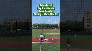 Jaden Lovell ‘24  Bay State Games Team Coastal Game 1  5 innings 10k’s 2bb’s 1er 70523 [upl. by Wharton]