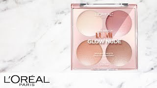 How to highlight using Lumi Glow Nude Highlighter Palette 😊 [upl. by Annayram]