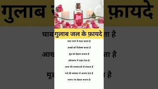 गुलाब जल के फ़ायदे।। Rose Water benefits shorts swasthayurveda tips health [upl. by Hambley]