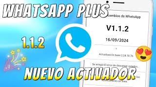 ✅ WHATSAPP PLUS Ultima versión  NUEVO ACTIVADOR y Nueva Versión🤩 [upl. by Meelak]