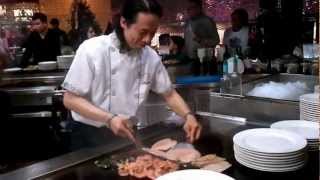 Preparing Teppanyaki  Chef Showing His Skills [upl. by Jecoa]