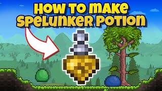 How to make Spelunker Potion in Terraria [upl. by Groeg]