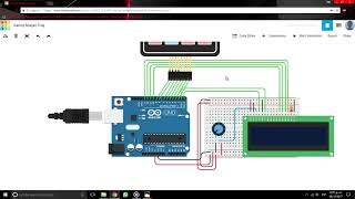 Unidad III Practica Arduino Tinkercad Keypad Display LCD 16x2 [upl. by Gernhard]