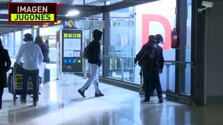 Eduardo Camavinga arrives at Madrid airport after his injury with France National Team [upl. by Sidonie548]