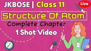 jkbose Structure of atom one shot video class 11🔥jkbose class 11 chemistry most important questions [upl. by Tocs]