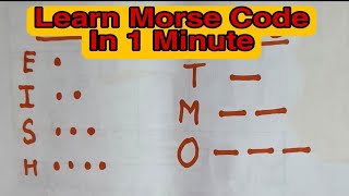 Learn Morse Code In 1 Minute  Trick to remember Morse code  Second Mate Signal exam preparation [upl. by Ettegirb]