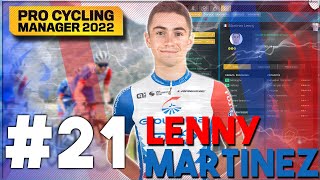 Lenny Martinez Jeune Pépite 21 Pro Cyclist  Pro Cycling Manager 2022 [upl. by Xenophon]