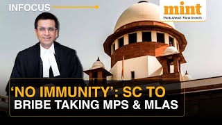 No Immunity SC To Bribe Taking MPs And MLAs  7 Judge Bench Overturns Earlier Decision  Watch [upl. by Anerdna]