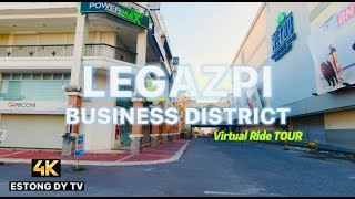 LEGAZPI BUSINESS DISTRICT 4K  LEGAZPI CITY IS THE CAPITAL OF THE PROVINCE OF ALBAY  PHILIPPINES [upl. by Adnilrem121]