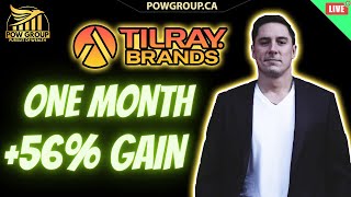 LIVE Tilray Brands Stock Up Over 56 In Just Over A Month Bottom In [upl. by Carlstrom]