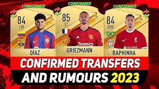 NEW CONFIRMED TRANSFERS amp RUMOURS 💰😳 ft GRIEZMANN LUIS DÍAZ RAPHINHAetc [upl. by Apicella]