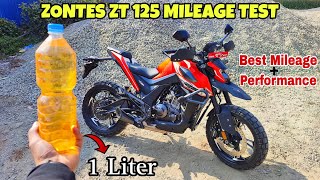 ZONTES 125cc 1LTR MILEAGE TEST 🇳🇵 FULL REVIEW  BUMPER TO BUMPER [upl. by Nailluj]