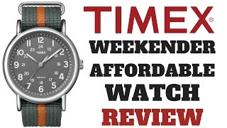 TIMEX WEEKENDER INDIGLO MENS WATCH REVIEW MODEL T2N649 [upl. by Baptist]