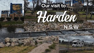 Harden Murrumburrahs Amazing Silo Artwork amp cascading water feature in our motorhome travels [upl. by Navi571]