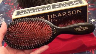 MASON PEARSON Popular Mixture Hair Brush Large London England REVIEW [upl. by Phebe]