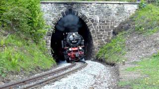 HD 99 222 der Harzer Schmalspurbahnen am ThumkulenTunnel [upl. by Fante]