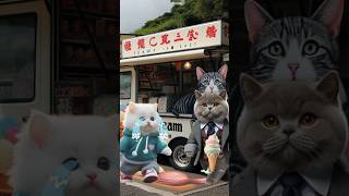 The Cute CAT 🐱 HAD HIS ICE CREAM 🍦 STOLEN 😿 cat animation catlober trendingshorts [upl. by Nahk534]