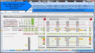 Excel Jahreskalender vollversion gratis von AmigOOhrTime [upl. by Menides]