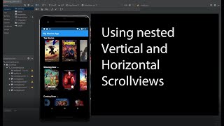 Using Android nested Horizontal scrollview in vertical scrollview [upl. by Danieu]