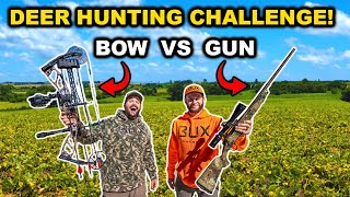 BOW vs GUN Deer Hunting CHALLENGE Catch Clean Cook [upl. by Htebezile]