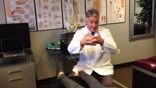 Your Houston Chiropractor Dr Gregory Johnson Demonstrates Treatment For Plantar Fasciitis [upl. by Luckett]