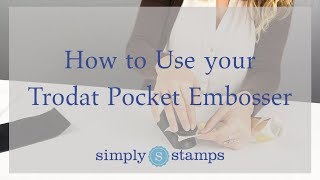 How to Use your Trodat Pocket Embosser [upl. by Decato]