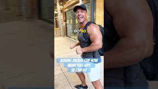 Part 2 Asking jacked guy how many pullups he can do pullups nyc bodybuilding [upl. by Aiet]