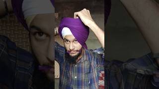 Wattan wali pagg waheguruji🙏 dastar punjab pagg sardar turban [upl. by Enylcaj]