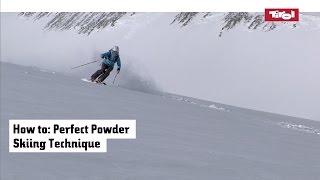 Powder Skiing Technique  Tirol Ski School in Austria [upl. by Bob]