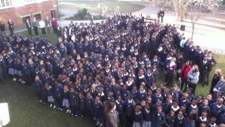 St Nicholas Diocesan School sings happy birthday to Madiba [upl. by Cohl]