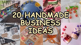 💡 20 Handmade Business Ideas to Consider 💸 [upl. by Gregorio]