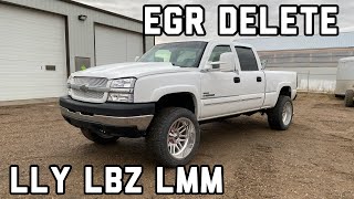 HOW TO DELETE EGR LLY LBZ LMM DURAMAX [upl. by Eeloj]