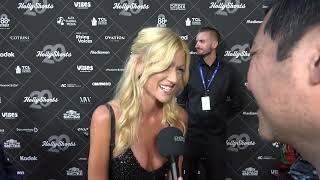 Katherine McNamara Carpet Interview at Hollyshorts Film Festival 2024 [upl. by Asille]