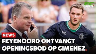 Feyenoord ontvangt openingsbod op Santiago Giménez  FCUpdate News [upl. by Giavani744]