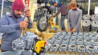 70cc Metro Motorcycle Engine Assembling Process in a Factory [upl. by Joe]