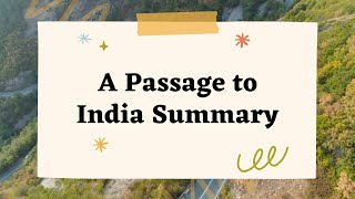 A Passage to India Summary  A Novel by E M Forster [upl. by Mike]