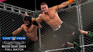 FULL MATCH  John Cena vs Seth Rollins – US Title Steel Cage Match WWE Live from MSG [upl. by Carmel779]