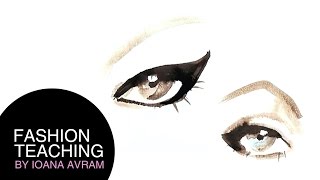 How to paint eyebrows and eyes [upl. by Anayik]