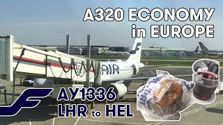 Finnair ECONOMY CLASS  A320 London Heathrow to HelsinkiVantaa 4K [upl. by Lek]