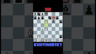 Khotimirsky Vs NN 1910 chess checkmate youtubeshorts [upl. by Rochelle482]