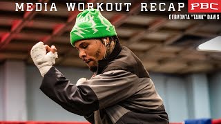 Gervonta quotTankquot Davis Media Workout Recap [upl. by Nilerual]