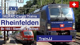 HUPAC Cargo trains Rheinfelden  SBB Cargo International SBB 193 Vectron  DB Cargo Br 193  Br 185 [upl. by Toole394]