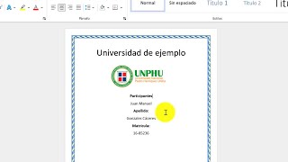 ✅Como hacer portadas en word creativas y fáciles Para Trabajo y universidad [upl. by Nylirak621]