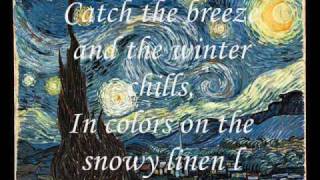 Don McLean  Vincent  Starry Starry Night With Lyrics [upl. by Aicena]