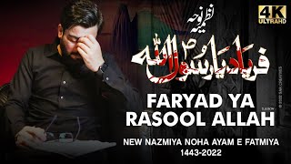 Faryad Ya Rasool Allah saw  Mir Hasan Mir Ayam e Fatmiya Noha 2022  New Nohay 2021 [upl. by Jarred]