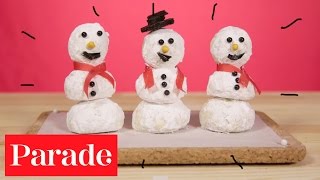 Kitchen Secrets StopMotion  Make Snowball Cookie Snowmen [upl. by Sankaran]