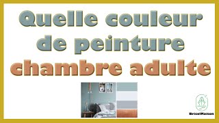 Quelle couleur de peinture pour chambre adulte [upl. by Eical]