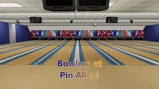 Bowling at Pin Alley in Roblox 8230 Bowling Paradise [upl. by Aydin]