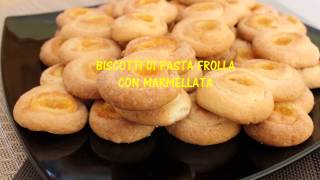 Biscotti di pasta frolla con marmellata  Le Ricette di Arcangela [upl. by Ennaharas]